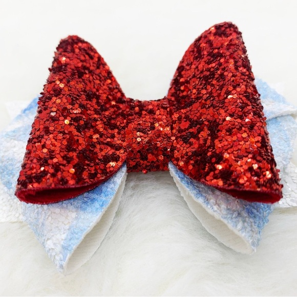 Wizard of Oz inspired baby bow headband - Picture 2 of 9